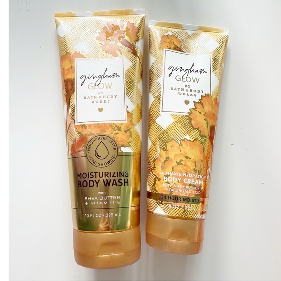 Bath and Body Works Gingham Glow Body Cream and Moisturizing Body Wash NWT - Picture 1 of 2
